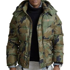 $498 Polo Ralph Lauren Camouflage Puffer Coat Mens 1X BIG Down Insulated Outdoor